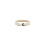 Nouvelle Bague 18k White Gold Silver Diamond + Enamel Bracelet