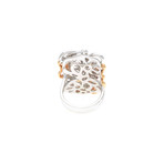 Piero Milano 18k Two-Tone Gold Diamond Statement Ring // Ring Size: 7.25