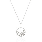 Piero Milano 18k White Gold Diamond Pendant Necklace II