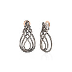 Damiani 18k Two-Tone Gold Diamond Dangle Earrings