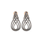 Damiani 18k Two-Tone Gold Diamond Dangle Earrings