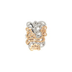 Piero Milano 18k Two-Tone Gold Diamond Statement Ring // Ring Size: 7.25