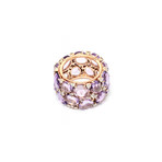 Pomellato Lulu 18k Two-Tone Gold Amethyst + White Diamond Ring // Ring Size: 6.5