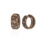 Damiani 18k Brown Gold Diamond Earrings III