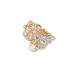 Piero Milano 18k Two-Tone Gold Diamond Statement Ring // Ring Size: 7.25