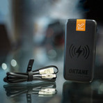 OKTANE™ Wireless Power Bank + Lightning Charging Cable (6 Inches)