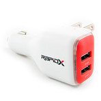 DualX // Car or Wall USB charger (Orange)