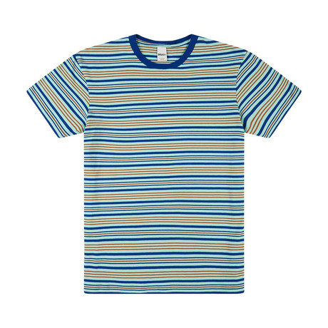 Berties Stripe Tee // Blue (XS)