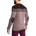 Wool Textured Sweater // Cappuccino (M)