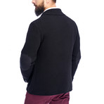 Wool Button Up Jacket // Black (2XL)