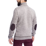 Wool Sweater + Elbow Patches // Cappuccino (L)