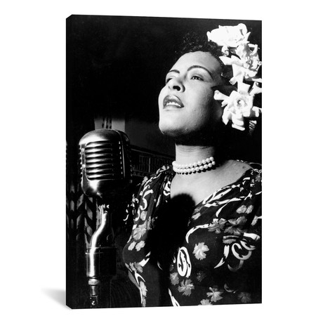 Jazz and blues Singer Billie Holiday in the 1940s // Rue Des Archives (12"W x 18"H x 0.75"D)