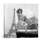 Concours D'Elegance" on June 28, 1947 Paris: Miss Belan // Rue Des Archives (12"W x 12"H x 0.75"D)