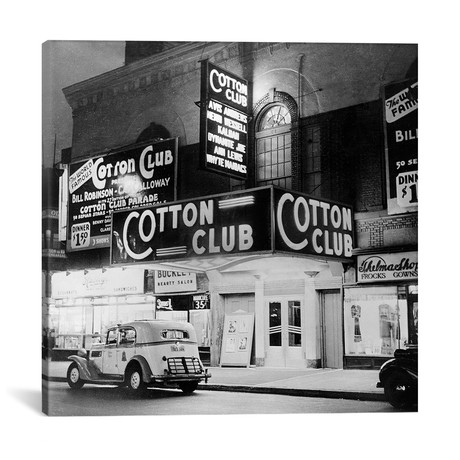 The Cotton Club in Harlem, New York, in 1938 // Rue Des Archives (12"W x 12"H x 0.75"D)