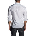 Zack Long Sleeve Shirt // White + Black Cuff (3XL)