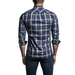 Andrew Plaid Long Sleeve Shirt // Blue (L)