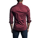 Ken Long Sleeve Shirt // Burgundy (3XL)