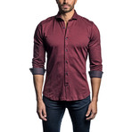 Ken Long Sleeve Shirt // Burgundy (S)