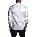 Preston Jacquard Long Sleeve Shirt // White (S)