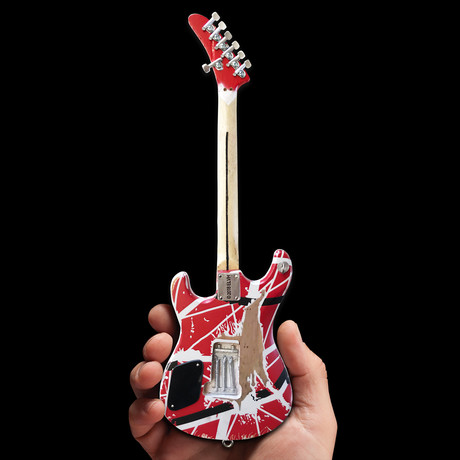 Eddie Van Halen // EVH Striped 5150 Miniature Guitar Replica // Officially Licensed