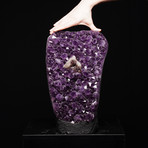 Open Amethyst Geode with Calcite