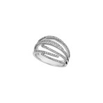 Piero Milano 18k White Gold Diamond Ring // Ring Size: 6.5