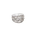 Hans D. Krieger 18k White Gold Diamond Ring I // Ring Size: 7.25