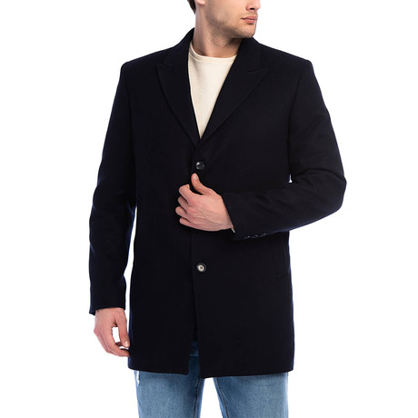 Munich Overcoat // Dark Blue (Small)