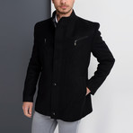 Krakow Overcoat // Black (Small)