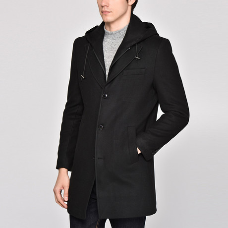 Paris Overcoat // Black (Small)