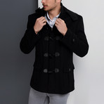 Milan Overcoat // Black (Small)