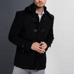 Milan Overcoat // Black (Small)