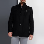 Krakow Overcoat // Black (Small)