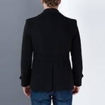 Edinburgh Overcoat // Black (Small)