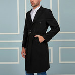 Oslo Overcoat // Black (Small)