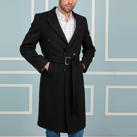 Oslo Overcoat // Black (Small)