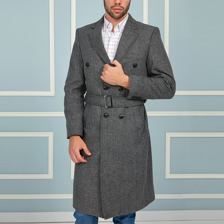 Oslo Overcoat // Patterned Gray (Small)