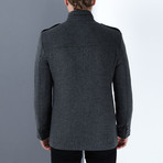 Florence Overcoat // Patterned Anthracite (Small)