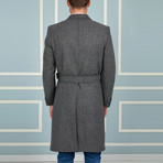 Oslo Overcoat // Patterned Gray (Small)