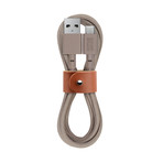 Belt Cable // USB-A To USB-C // Taupe