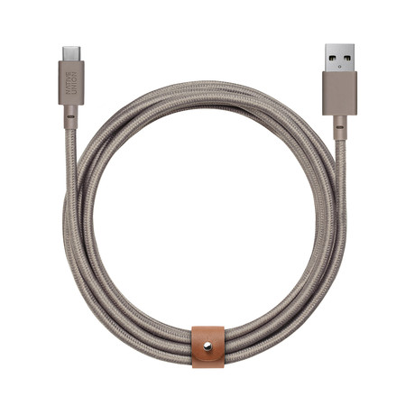 Belt Cable // USB-A To USB-C // Taupe