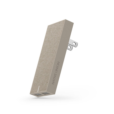 Smart Charger // Dual USB // Fabric // Taupe