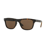 Burberry // Men's Classic Sunglasses // Dark Havana + Brown