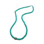 Healing Stone 2-In-1 Necklace + Wrap Bracelet // Turquoise (M)