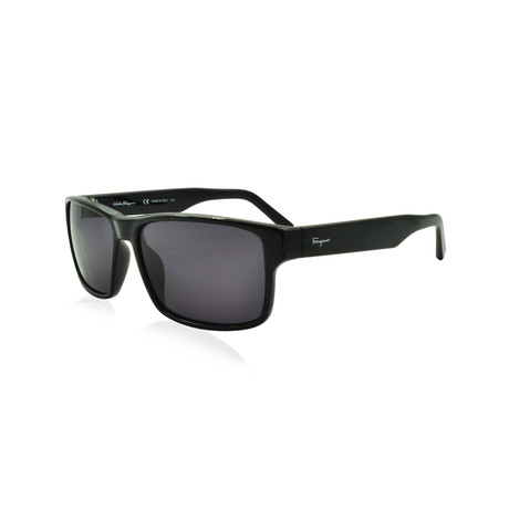 Men's Rectangle Sunglasses // Black + Gray