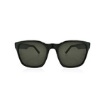 Ferragamo // Men's Square Sunglasses // Black + Gray