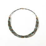 Ancient Egypt, 664-535 BC // Faience Bead Necklace
