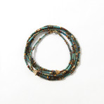 Ancient Egypt, 664-535 BC // Faience Bead Necklace
