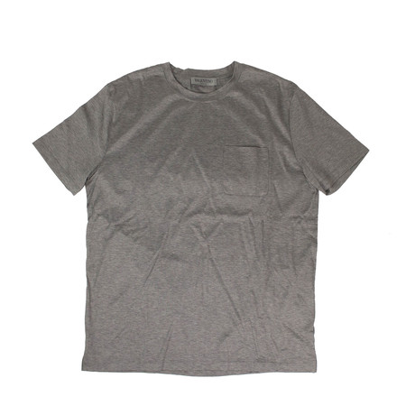 Tree Design T-shirt // Gray + Brown + Teal (S)
