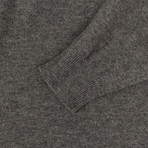 Cashmere Tree Design Sweater // Gray + Brown (S)